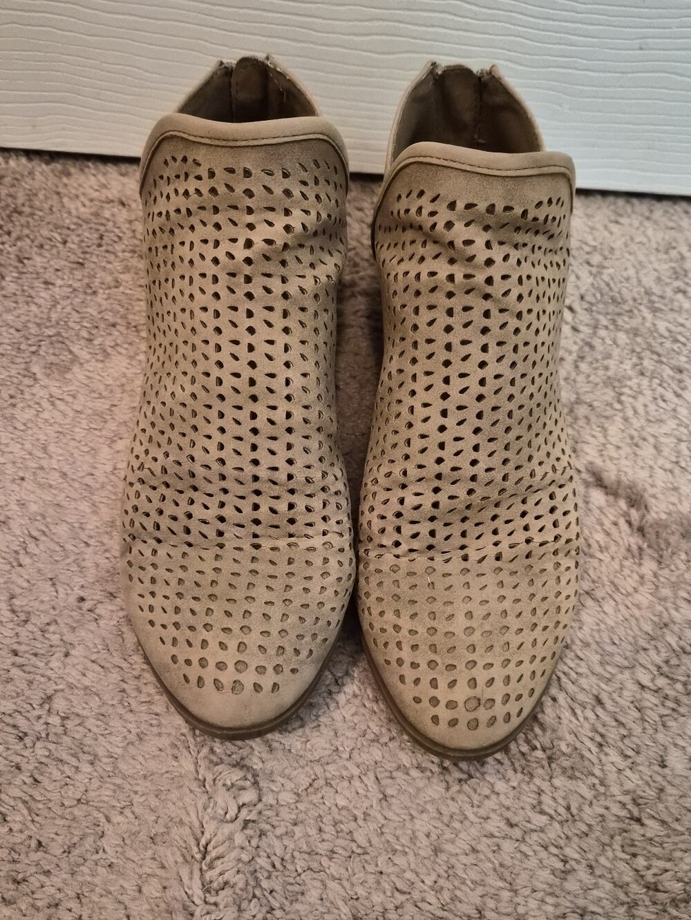 Tan booties